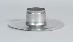 dakdoorvoerplaat Ubbink Ubigas Ø130mm geschikt voor platdak aluminium rond